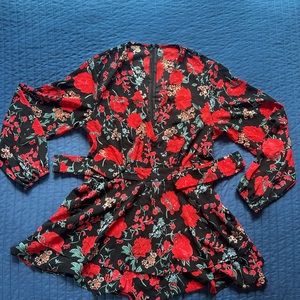 Floral robe